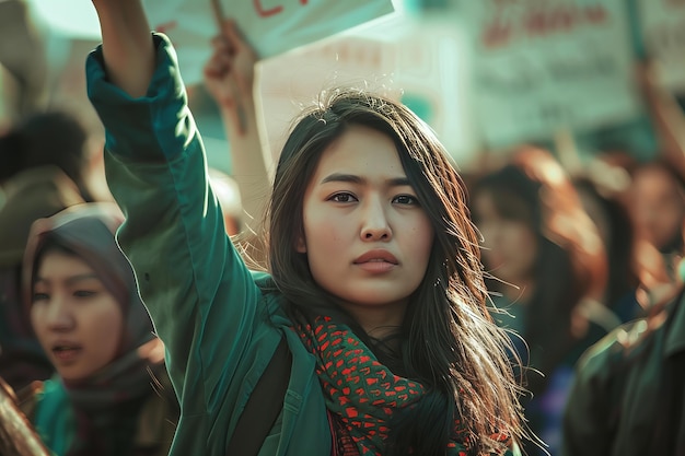 Foto gratuita movimento di sciopero femminile di 8 milioni