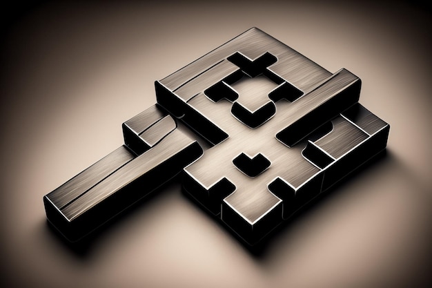 Бесплатное фото Черно-коричневая игровая коробка с ключом и геймпадом.