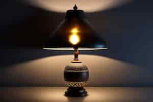 Бесплатное фото Лампа со словом лампа на ней