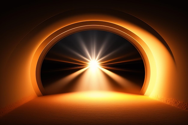 無料写真 トンネルの終わりの光