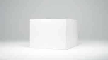 無料写真 白い背景の白い箱