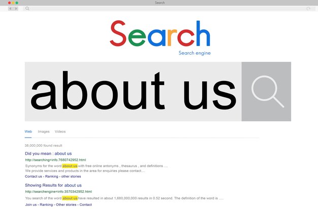 About Us Page Information Story Brand Concept