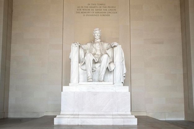 Foto gratuita memoriale di abramo lincoln a washington