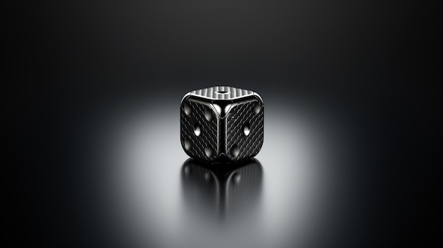 Free photo abstract 3d dice with dots