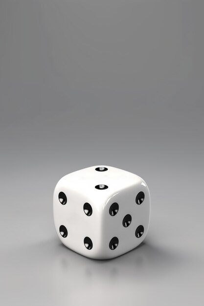 Abstract 3d dice with dots