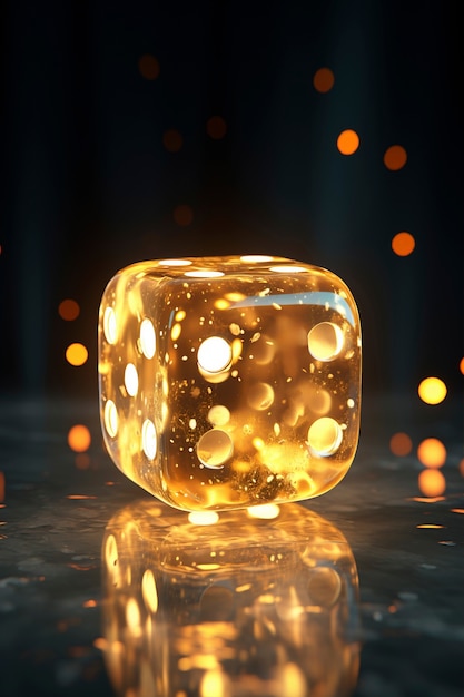 Free photo abstract 3d dice with dots