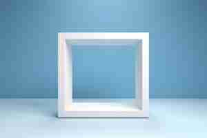 Free photo abstract 3d geometric square shape