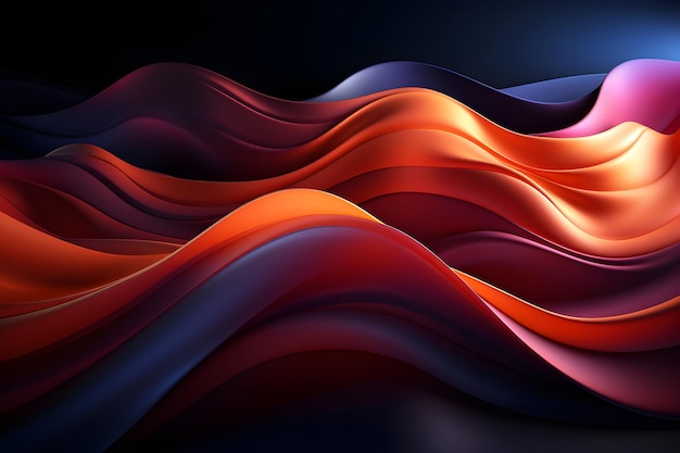 Free photo abstract 3d wave wallpaper