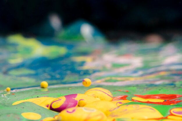 abstract acrylic balls close-up