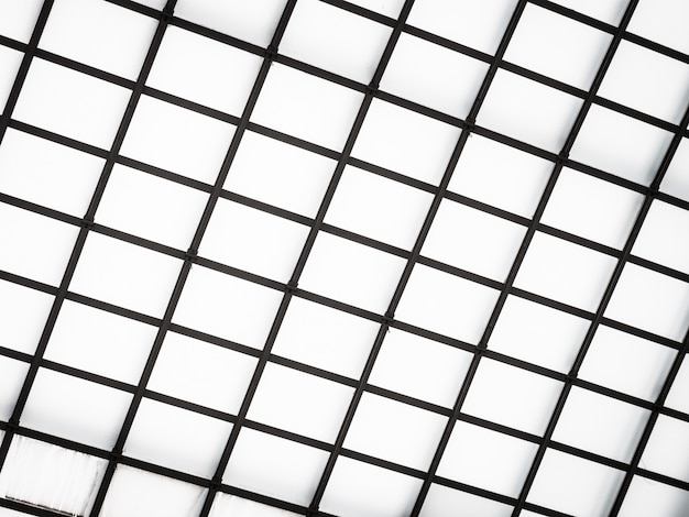 Abstract architecture of glass roof exterior