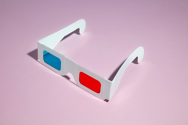 Abstract arrangement of 3d glasses