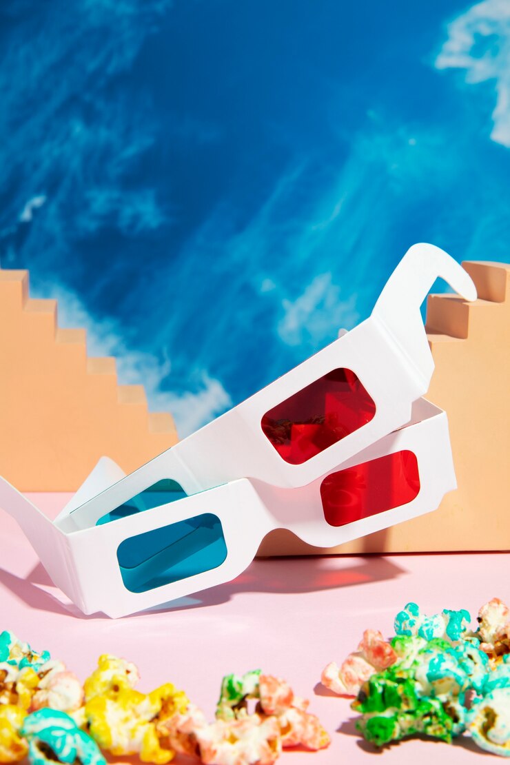 무료 Photo 3d 안경의 추상 배열