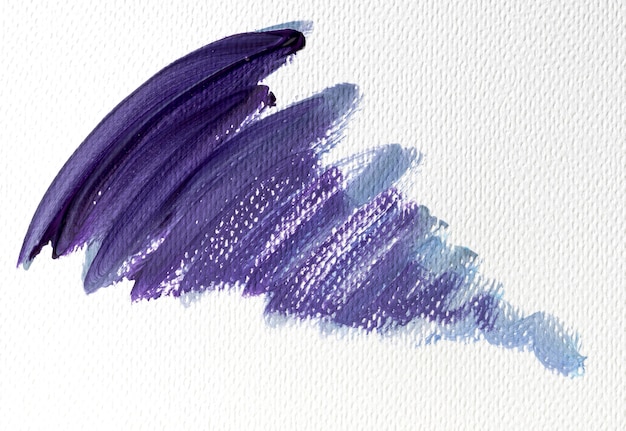 Абстрактное искусство фиолетовая краска пятно на холсте