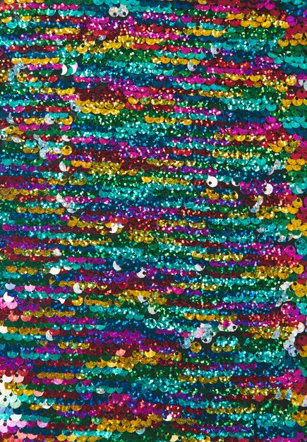 Abstract backdrop of multicolored sequins background