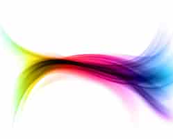 Foto gratuita sfondo astratto di linee fluide in colori arcobaleno