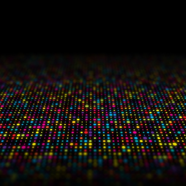Abstract background of multi coloured techno dots