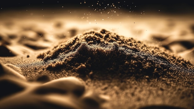 Free photo abstract background sand on the beach generative ai