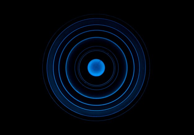 Abstract background with blue circles