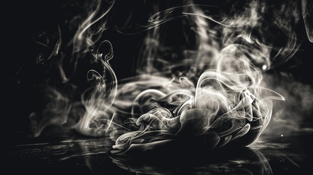 Free photo abstract background with clouds of smoke generative ai