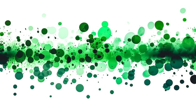 Free photo abstract background with green balloons on white generative ai