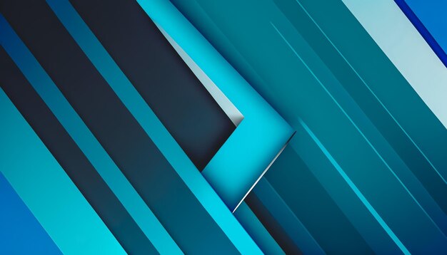Abstract background with shades of blue geometric lines generative Al