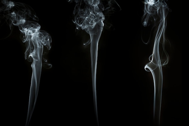 Abstract background with smoke shapes