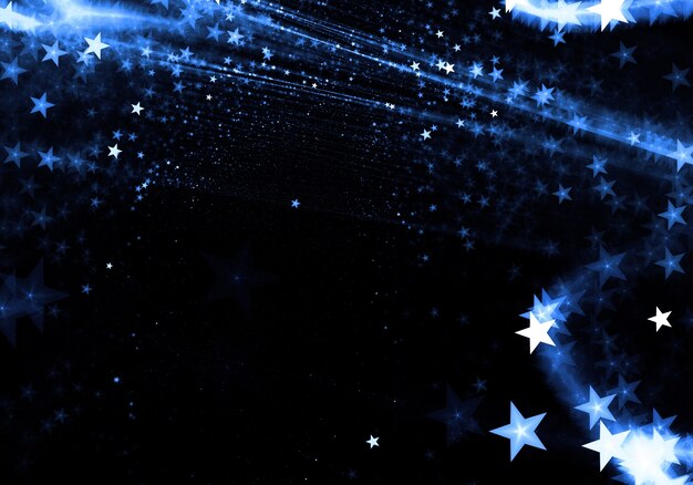 抽象的な星の粒子形状の背景