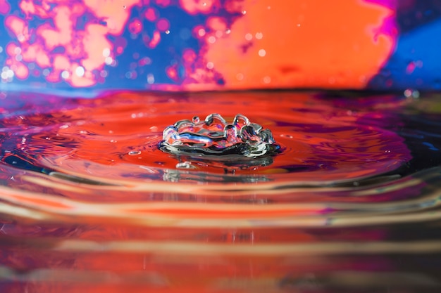 Бесплатное фото Абстрактный фон с брызгами воды