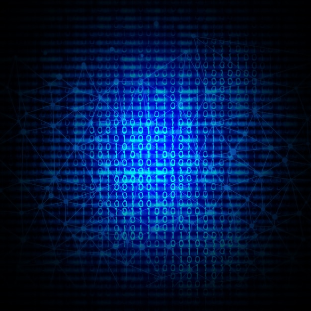 Free photo abstract binary code background