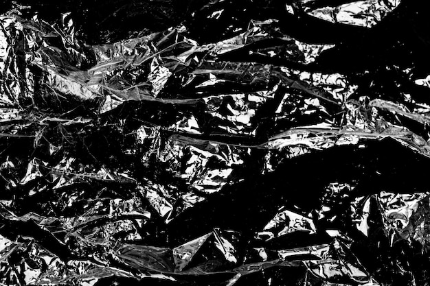 抽象的な黒と白の背景。ポリエチレン