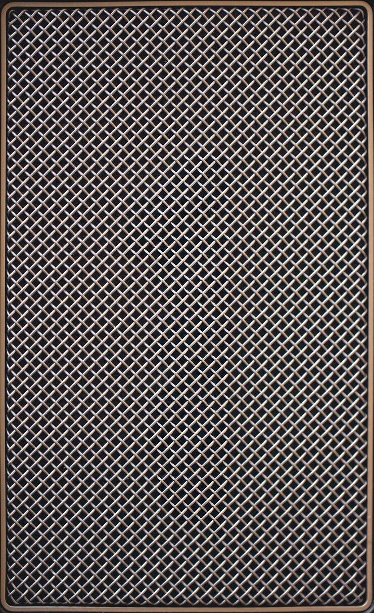 Free Photo abstract black metallic mesh texture for background