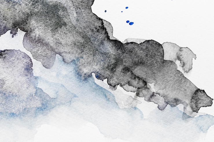Free Photo abstract black watercolor copy space pattern background