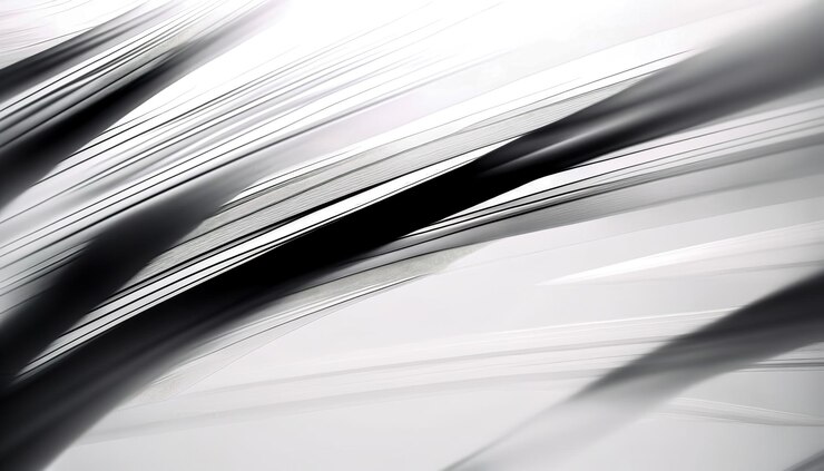 Free Photo abstract black and white background with soft lines generative al