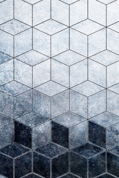 Free photo abstract blue cubic patterned