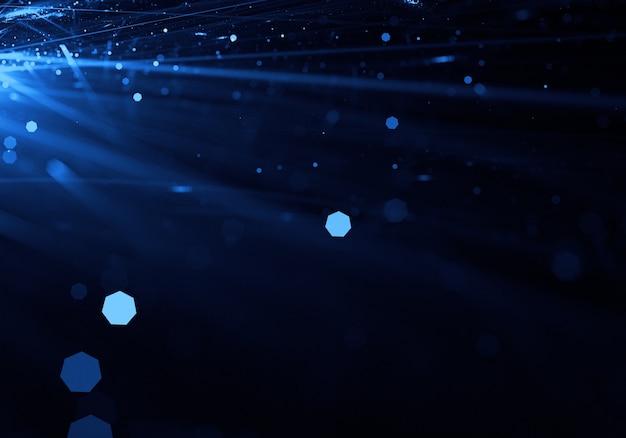 Бесплатное фото Абстрактный синий обои световые лучи