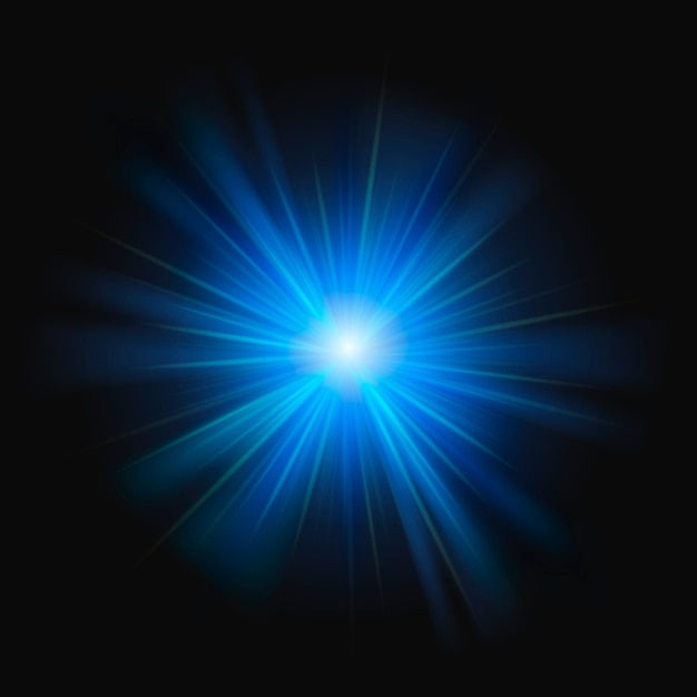 Free photo abstract blue sunburst design element