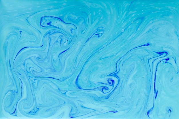 ペイントで抽象的な青い渦