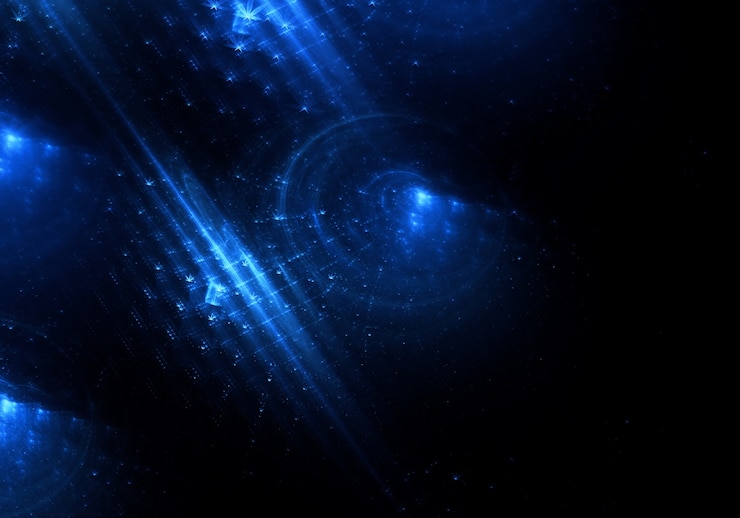 Free Photo abstract blue technology background