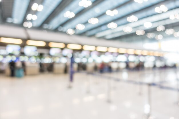 Abstract blur airport interior