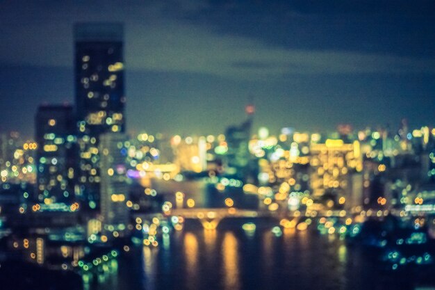 Abstract blur bangkok city