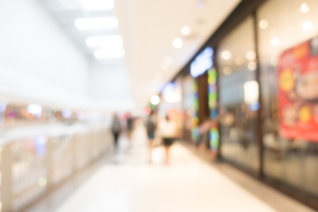 Free photo abstract blur beautiful luxury shopping mall interior