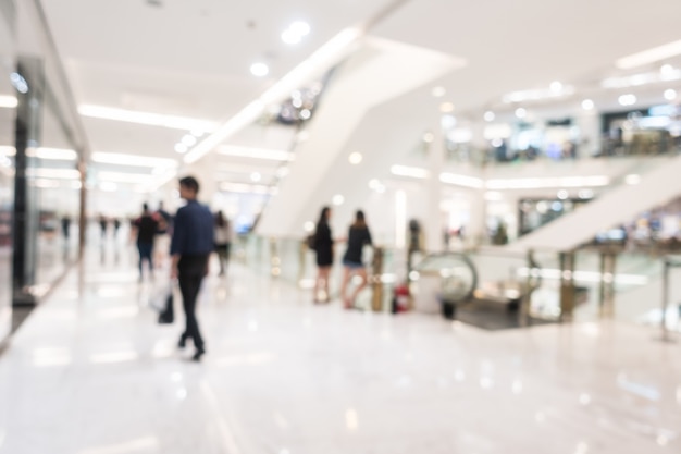 Free photo abstract blur beautiful luxury shopping mall and retails store