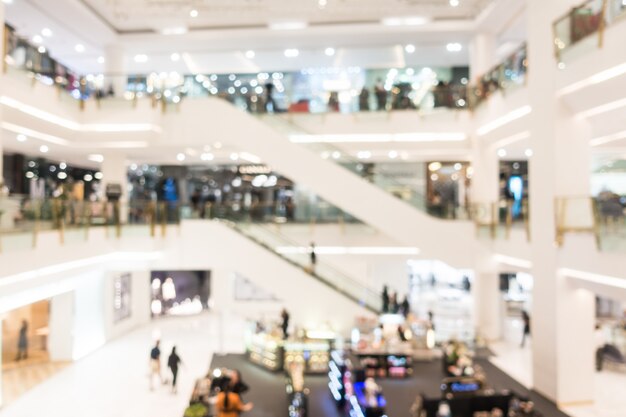 Abstract blur beautiful luxury shopping mall and retails store