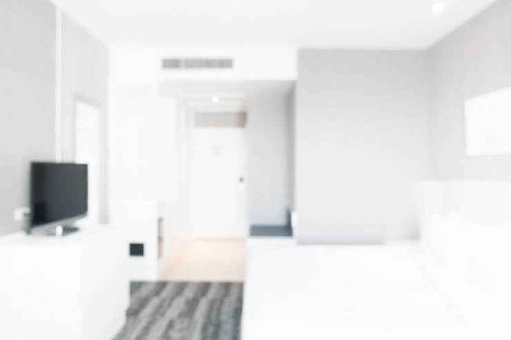 Free Photo abstract blur bedroom interior