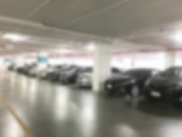 Abstract blur car parking