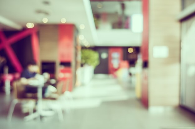 Abstract blur coffee shop and restaurant interior