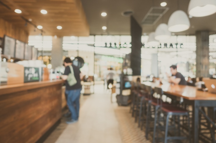 Free Photo abstract blur coffee shop