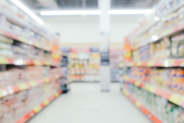 Abstract blur and defocus shopping mall in department store interior