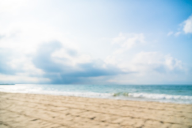無料写真 抽象的なぼかしデフォーカス美しいビーチと海