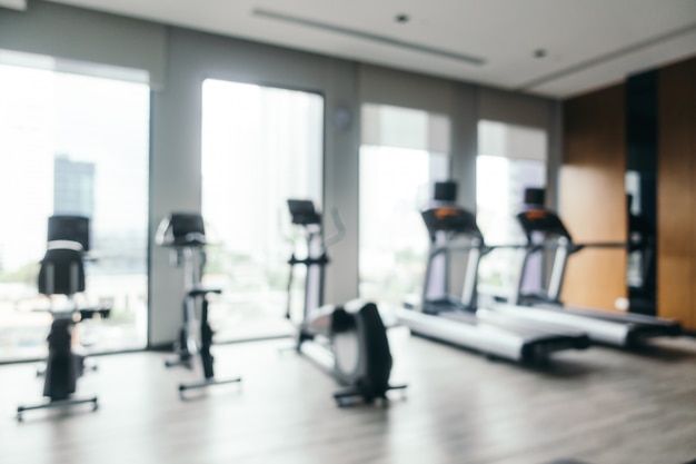 Abstract blur and defocused gym equipment